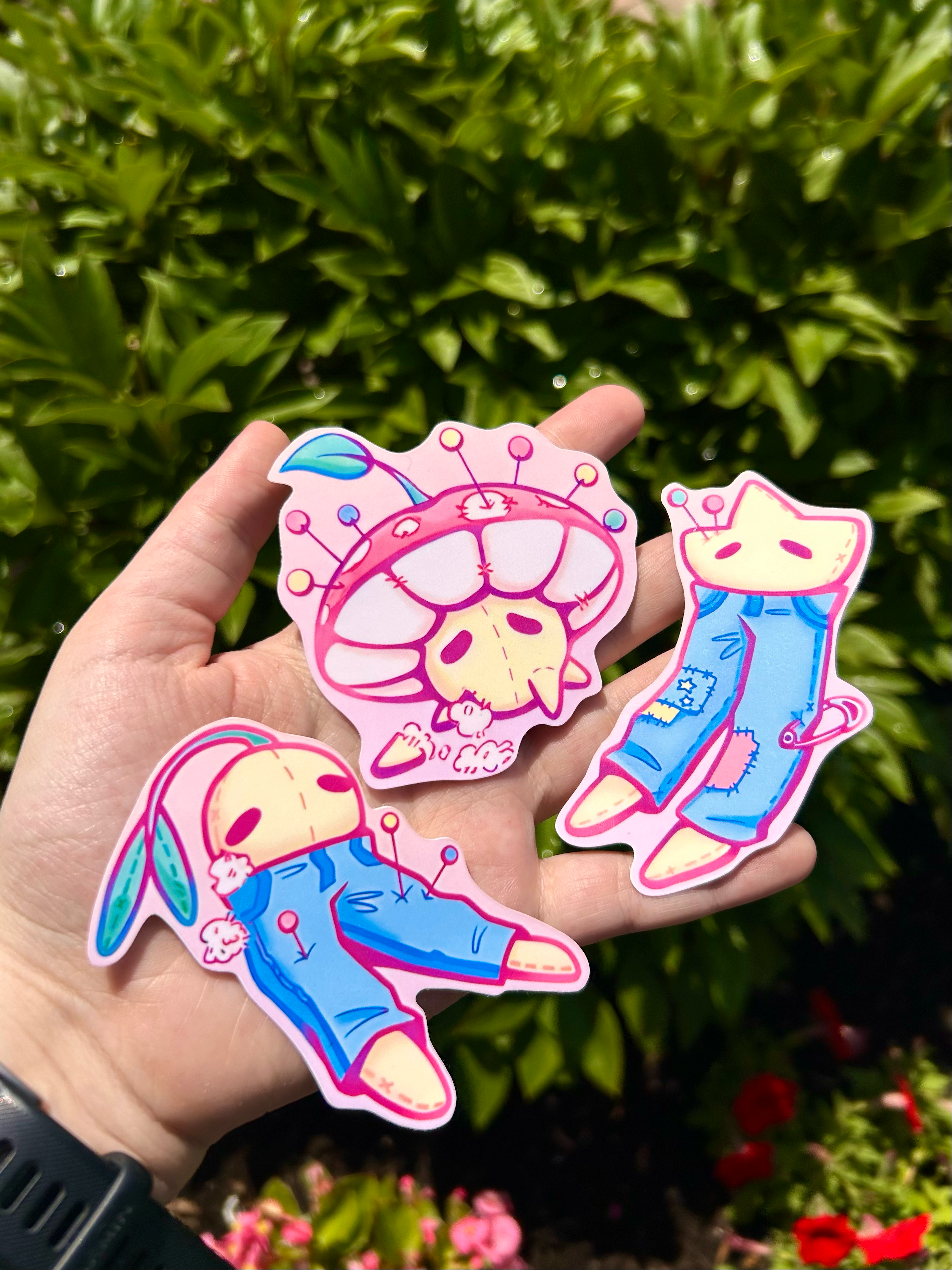 Pincushion Trio Sticker Set